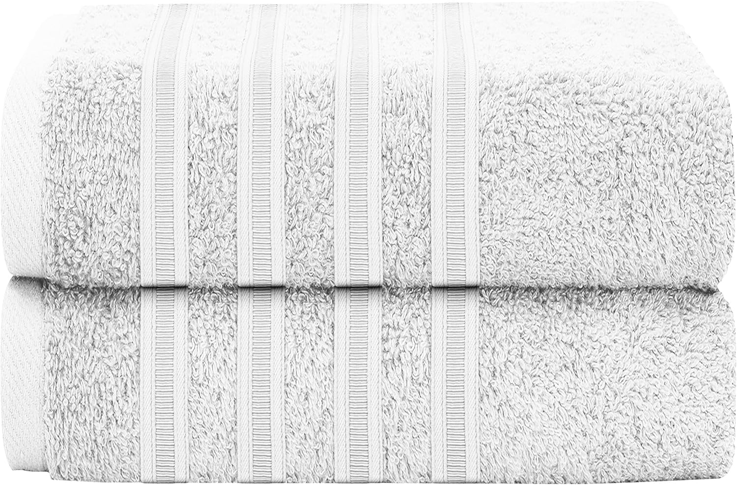 Ritz Viscose Stripe Super Soft Cotton Luxury Absorbent Towels, Jumbo Bath Sheet Packs & Towel Bale Sets Available by OLIVIA ROCCO