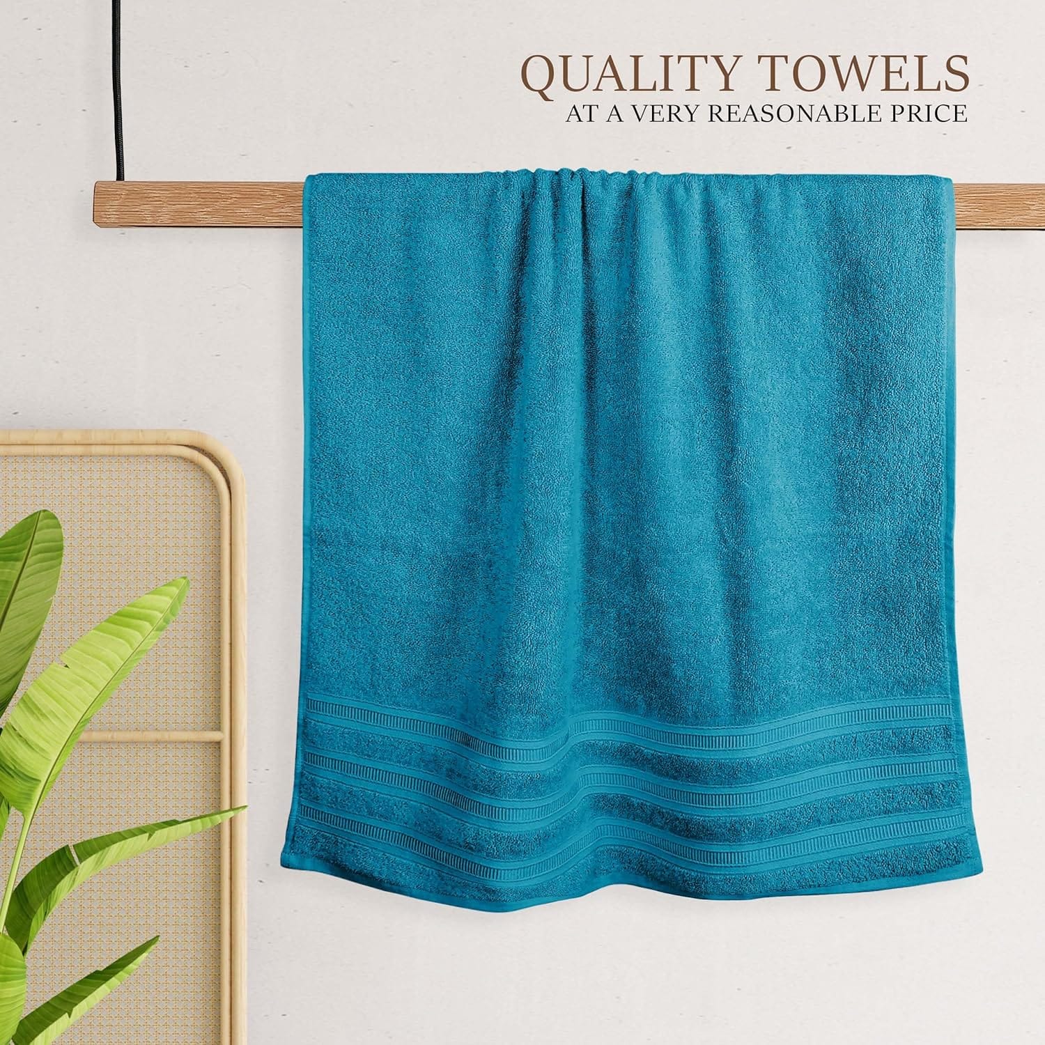 Ritz Viscose Stripe Super Soft Cotton Luxury Absorbent Towels, Jumbo Bath Sheet Packs & Towel Bale Sets Available by OLIVIA ROCCO