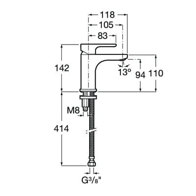 Victoria V2 Smooth Body Basin Mixer Tap