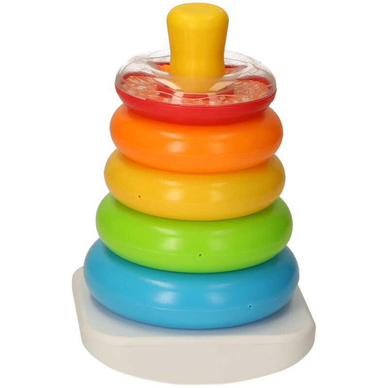 Baby Stacking Rings Toy – 7-Piece Colourful Ring Set, Fine Motor & Col ...
