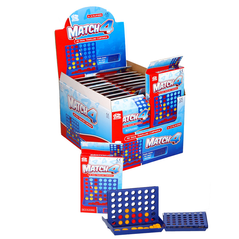 FOUR IN A ROW LINE CONNECT 4 Family Board Game Fun Children Educational Learning