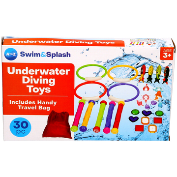 30 Piece Diving Toys Set – Underwater Pool Diving Game for Kids