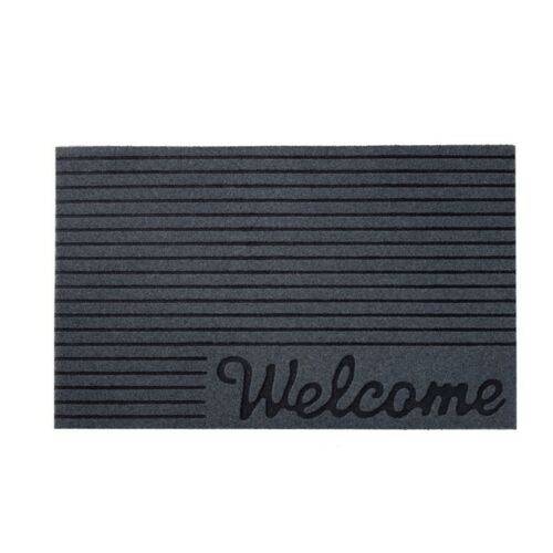 Eco-Friendly "Welcome/Hello" Door Mat - Grey