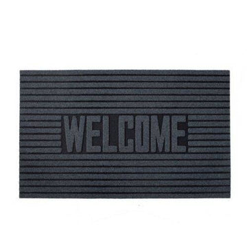 Eco-Friendly "Welcome/Hello" Door Mat - Grey