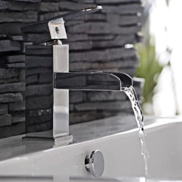 Stream Chrome Basin Mixer Tap w/ Click-Clack Waste - All Sizes