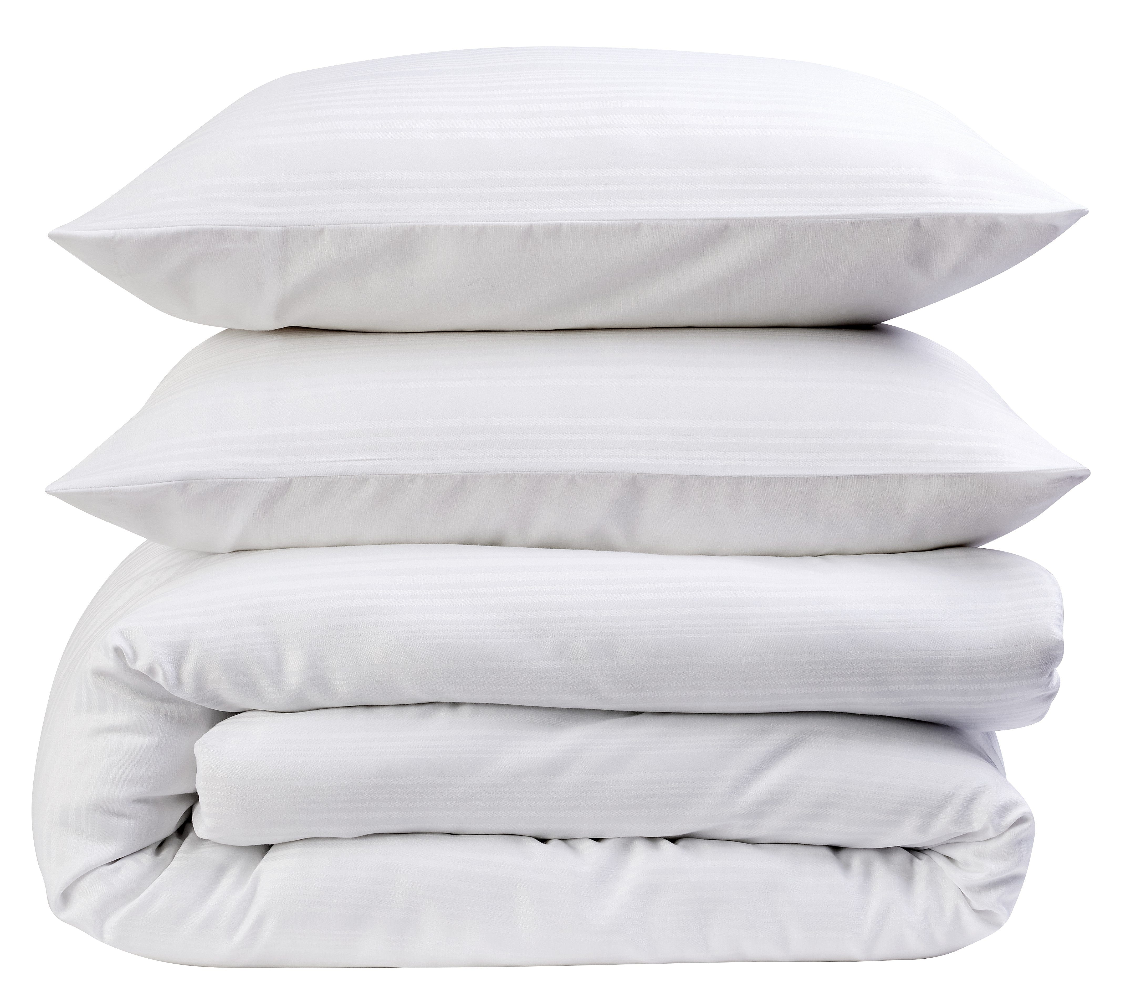 Stripe Jacquard Reversible Cotton Blend Duvet Cover Set with Pillowcases Luxurious Eco-Friendly Bedding for Master and Guest Bedrooms Multiple Sizes and Colours by OLIVIA ROCCO