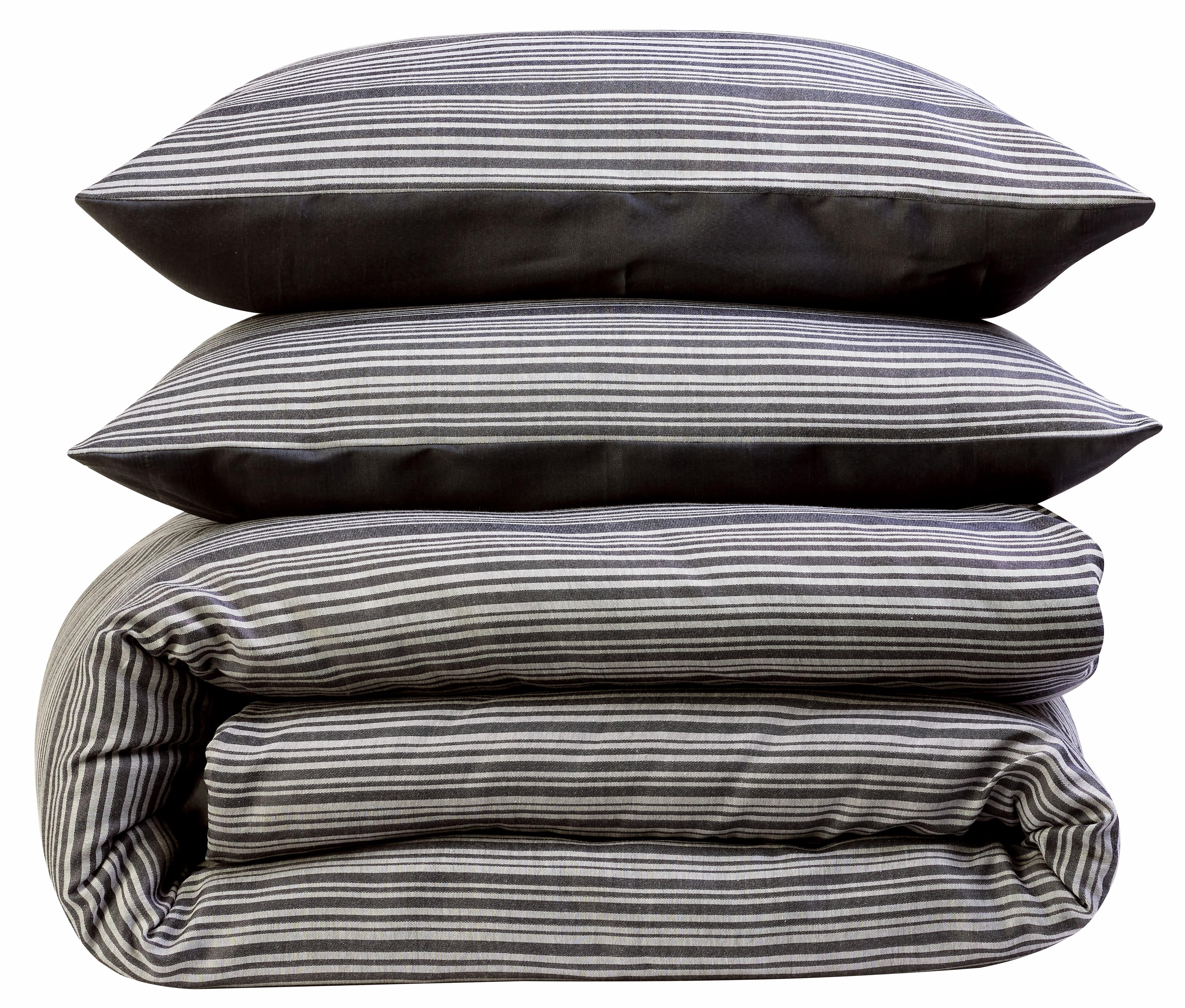 Stripe Jacquard Reversible Cotton Blend Duvet Cover Set with Pillowcases Luxurious Eco-Friendly Bedding for Master and Guest Bedrooms Multiple Sizes and Colours by OLIVIA ROCCO