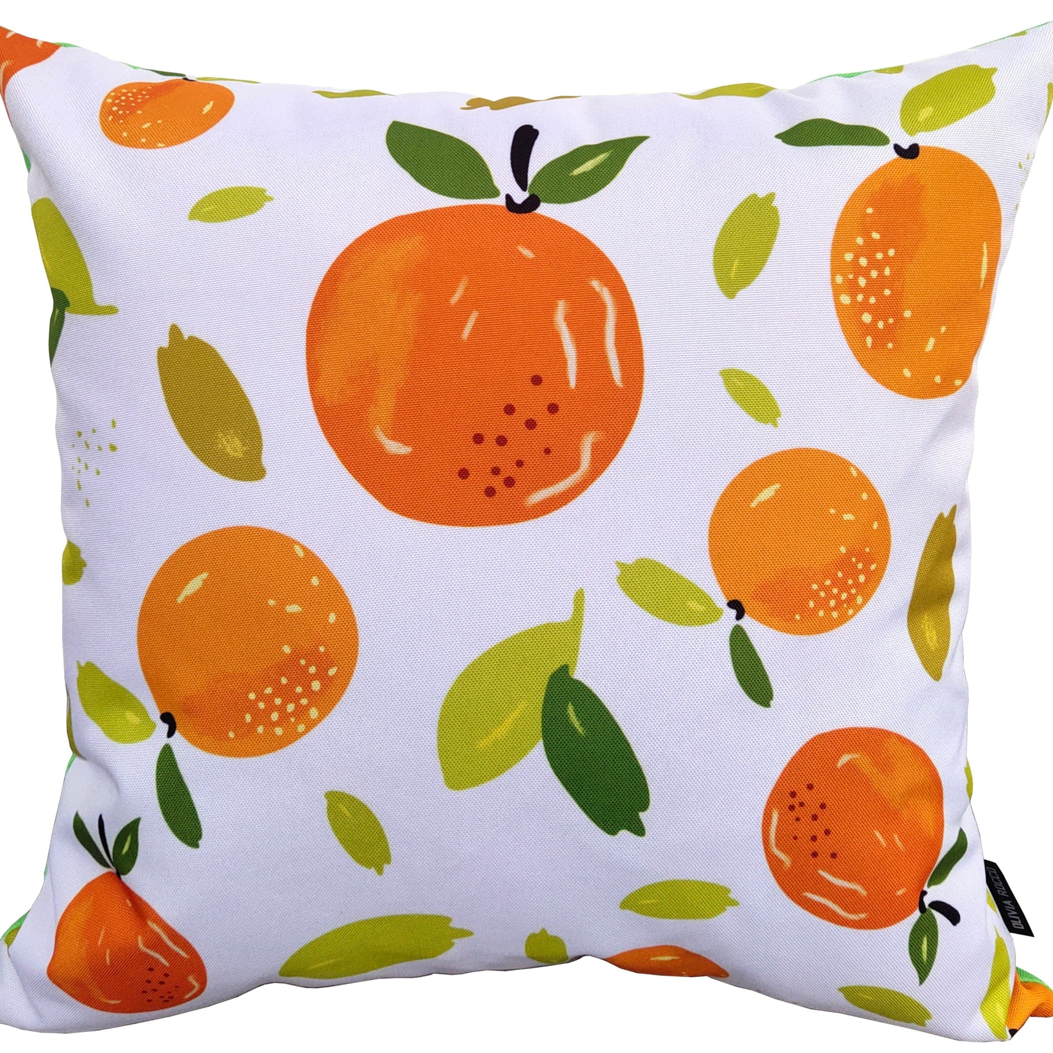 Summer Fruit Design Waterproof Outdoor Cushions for Patio Garden Bench Sofa Bed Durable Polyester Filled Comfort by OLIVIA ROCCO