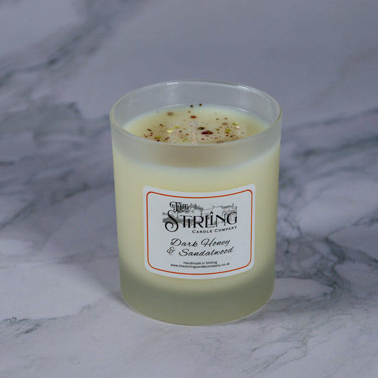 Dark Honey & Sandalwood - Medium Candle