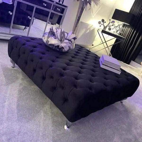 Freya Foot Stool Pouffe: Elegant UK Furniture