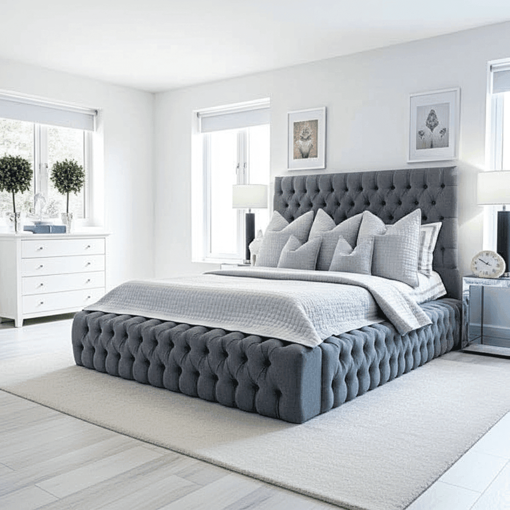 Luxeaire Ambassador Bed Frame UK – Luxury Upholstered Bed with Storage Options