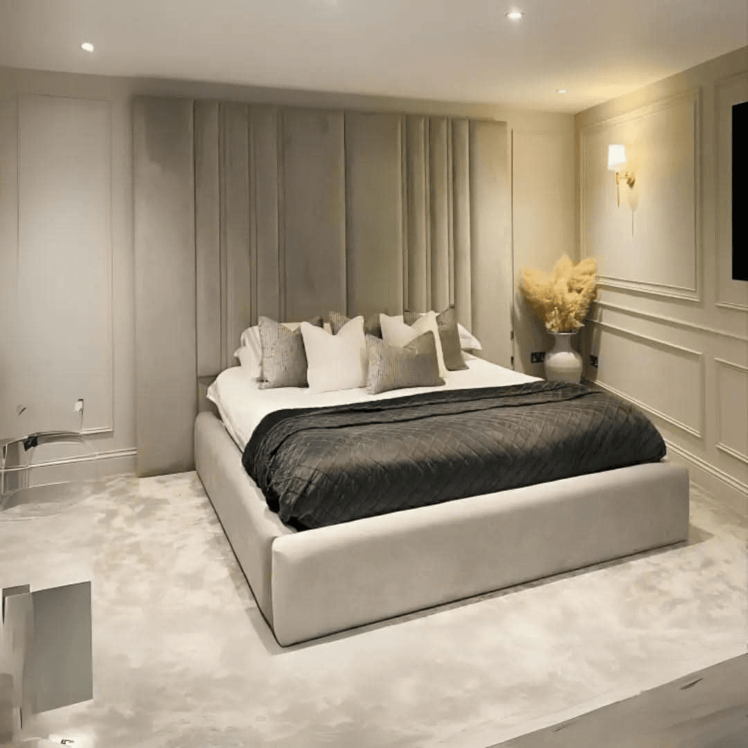 Amora Wall Panel 70" High Headboard – Luxury Upholstered Bed Frame UK