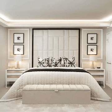 Quebec Wall Panel Bed Frame UK – Stunning Multi-Panel Design | UK Beds Direct