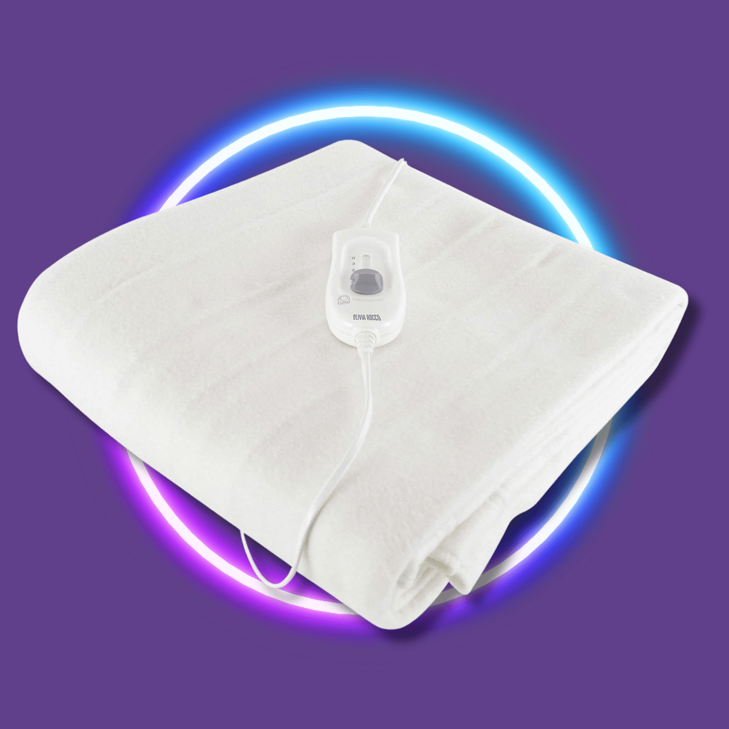 Ultra Soft Electric Heated Underblanket with with Adjustable Heat Settings & Overheat Protection in Single Double King Sizes by OLIVIA ROCCO
