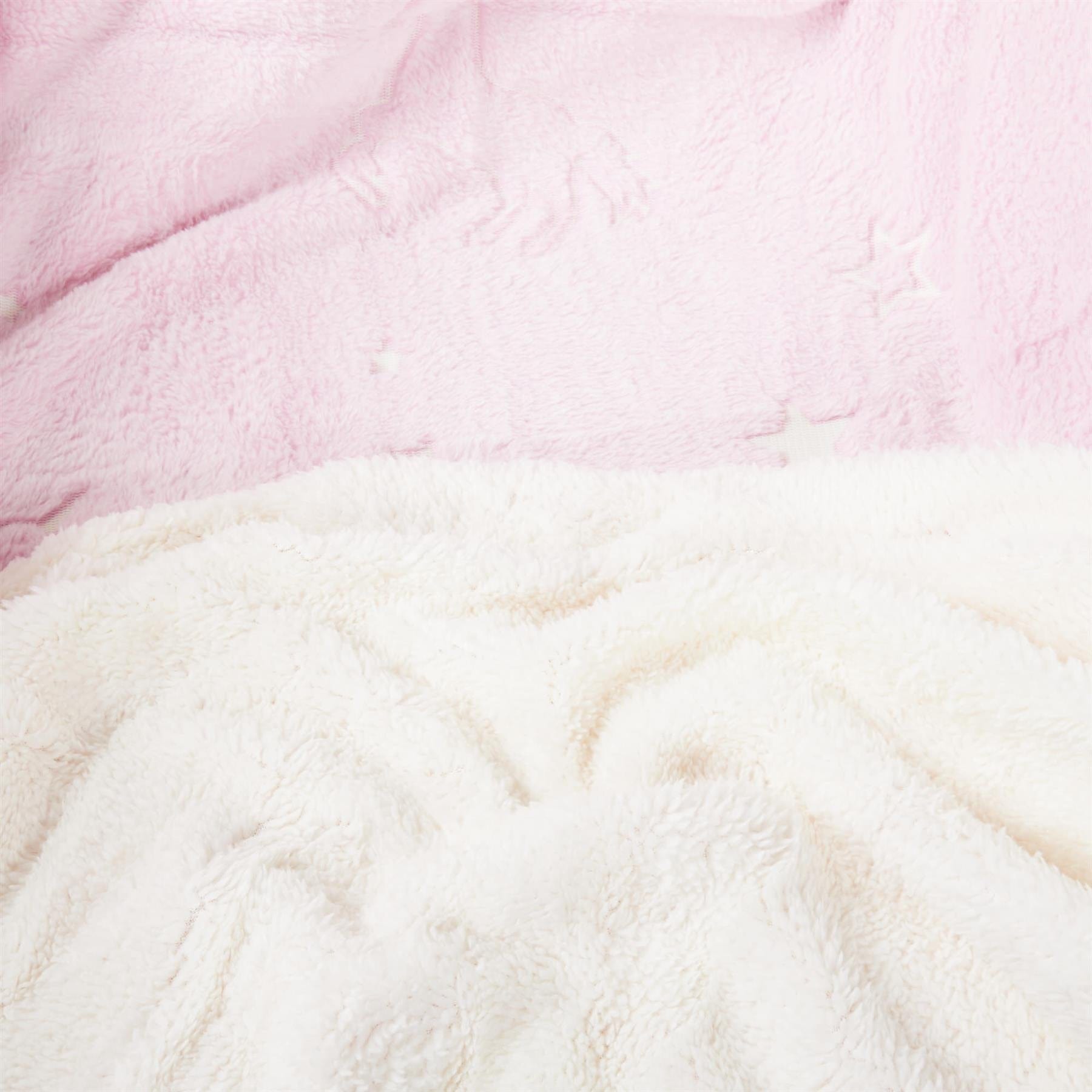 Unicorn Glow in the Dark Teddy Fleece Duvet Set for Kids Girls Magical Bedtime Bedding Warm and Cosy OEKO-TEX Certified Pink by OLIVIA ROCCO