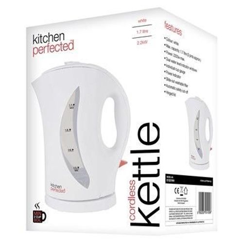 KitchenPerfected 2Kw 1.7Ltr Cordless Kettle - White E1524WH
