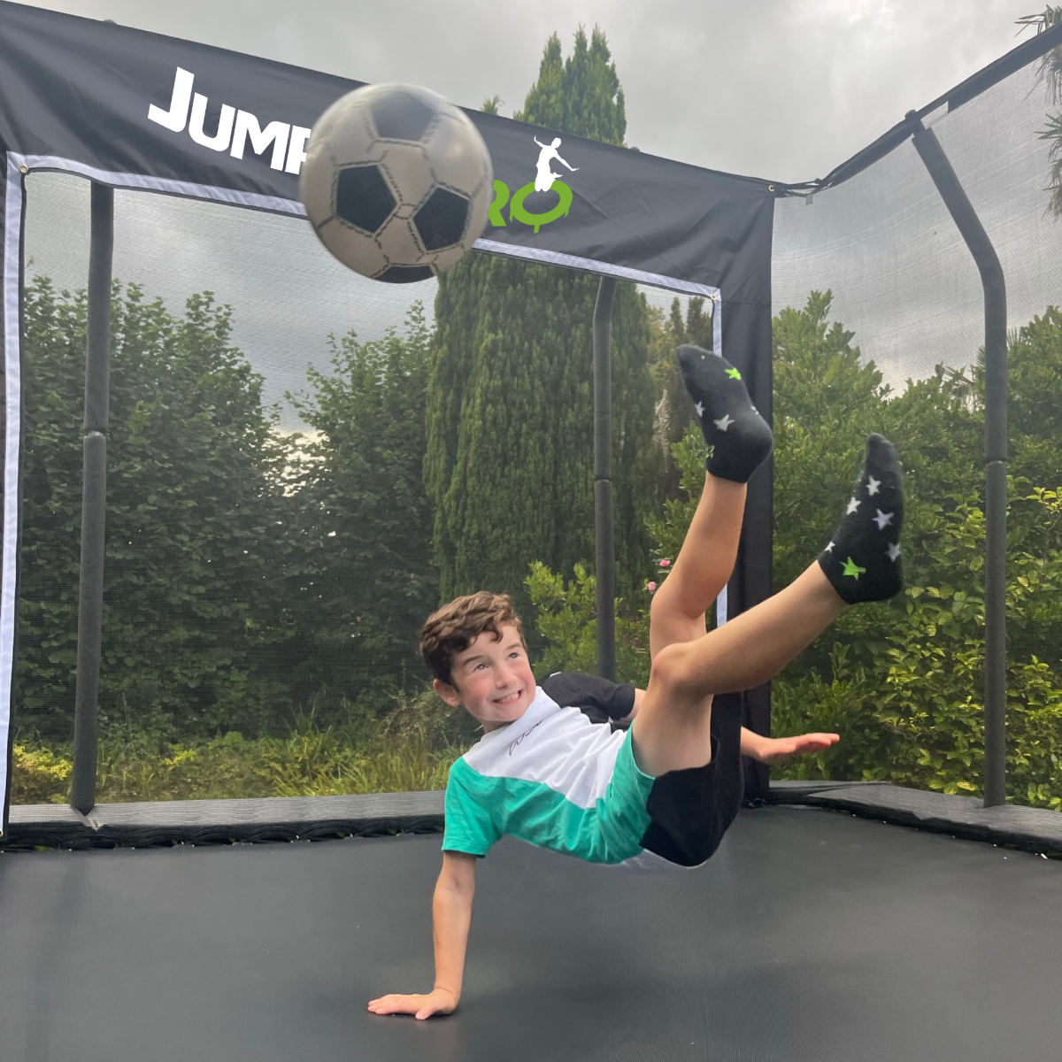 JumpPRO® Trampoline Goal (Large) - The Only Trampoline Football Goal in the World!
