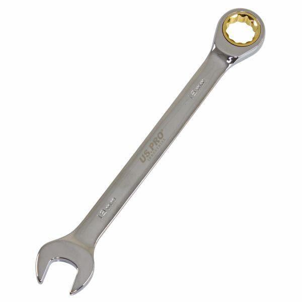 US PRO INDUSTRIAL 12pc Ratchet Spanner Set Gear ratchet Combination Wrench 3594