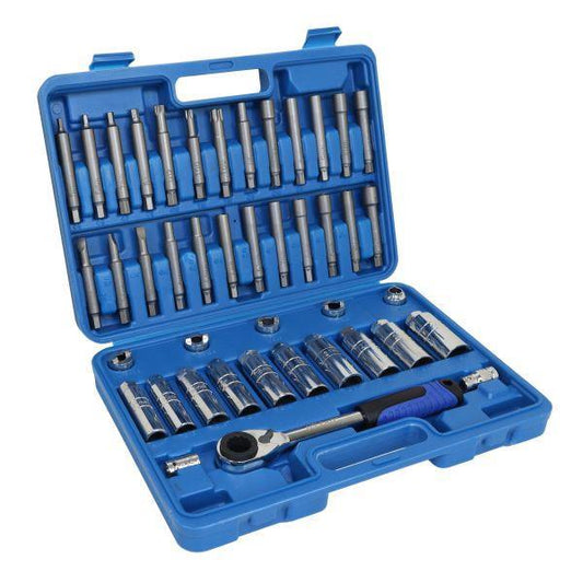 US PRO Tools 43pc Shock Absorber Strut Nut Go-thru Socket & Ratchet Set 7148
