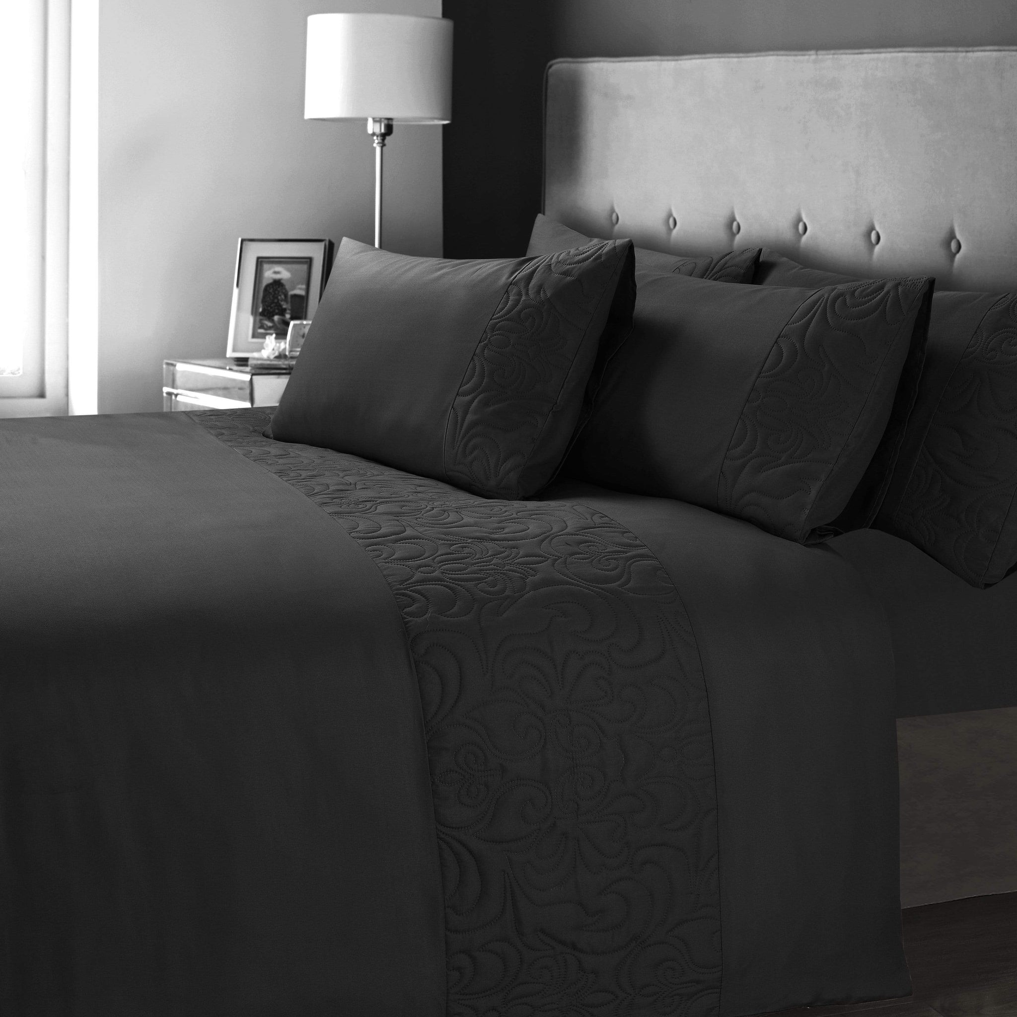 Venezia Embellished Duvet Set Luxurious Cosy and Easy Care Quilt Cover in Various Colours and Sizes by OLIVIA ROCCO