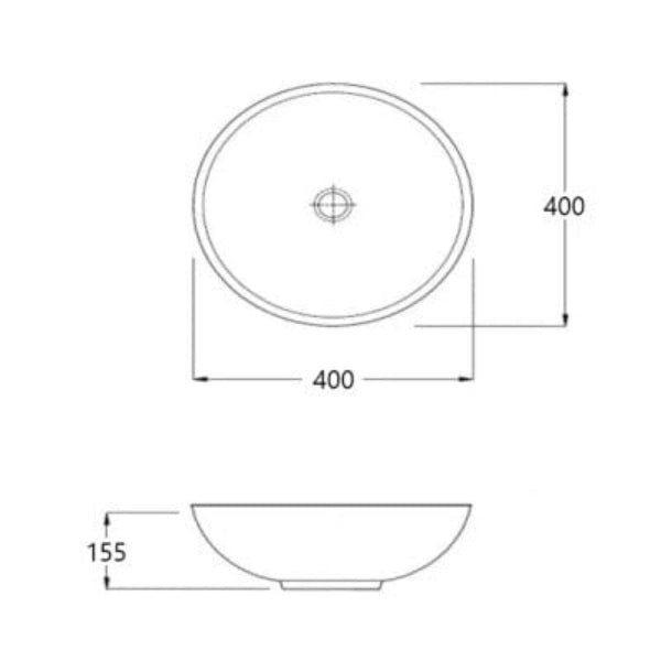 Galvano Solid Surface Basin