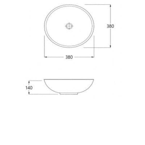 Prince Round Solid Surface Stone Basin - All Sizes