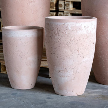 Vessara | Blushstone – 55cm Extra Large Tall Concrete Planter – 32L Decorative Vase Pot
