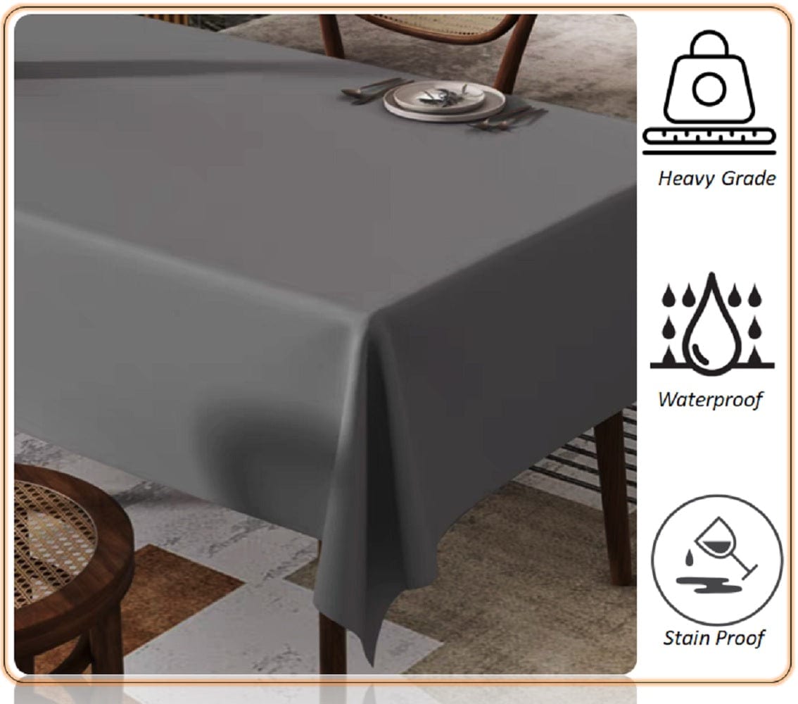 Waterproof Stain Resistant Rectangular Polyester Tablecloth Picnic Mat 145x200cm for Kitchen Dining Indoor Outdoor by OLIVIA ROCCO