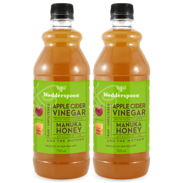 Wedderspoon Apple Cider Vinegar with Manuka Honey – Twin Pack