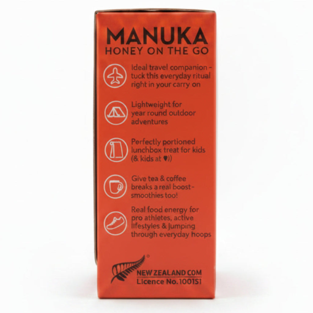 Wedderspoon Manuka Honey On The Go – KFactor 16+ Snap Packs (24 x 5g)