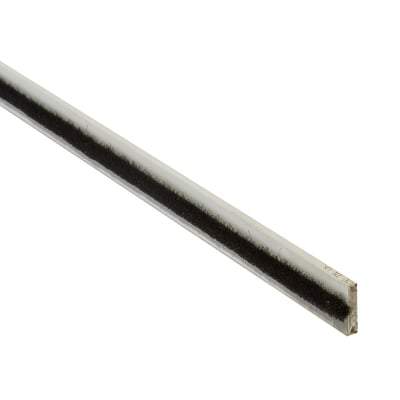 Lorient Intumescent Pile (Black Brush) FD30 - 20mm x 4mm x 2.1m - White
