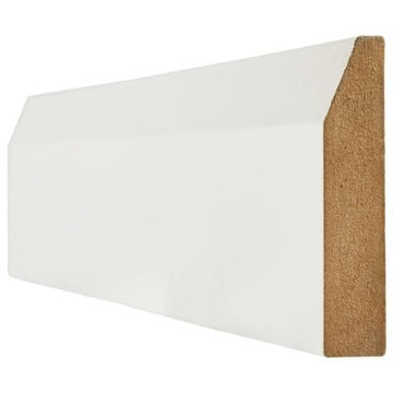 White Primed Chamfered Skirting - 3000mm x 146mm