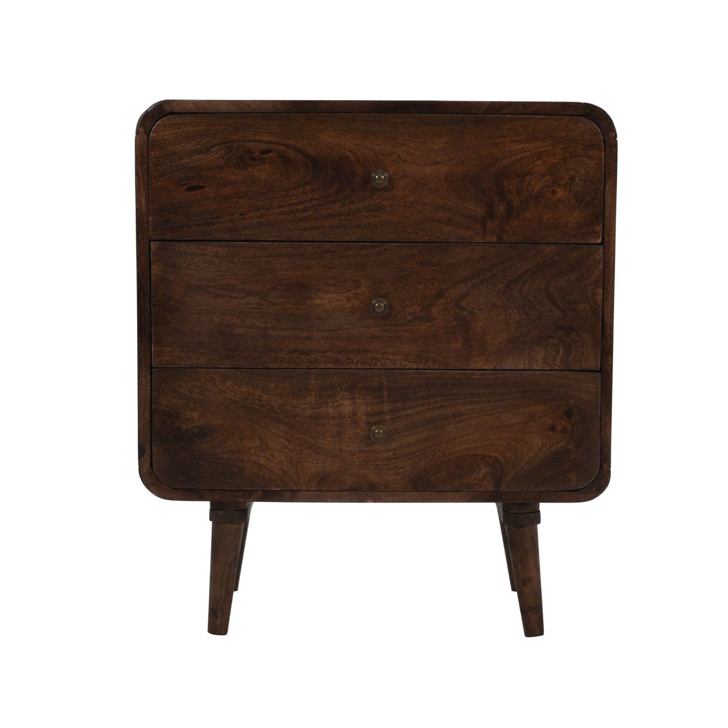 Franklin Dark Mango Wood Chest Of 3 Drawers