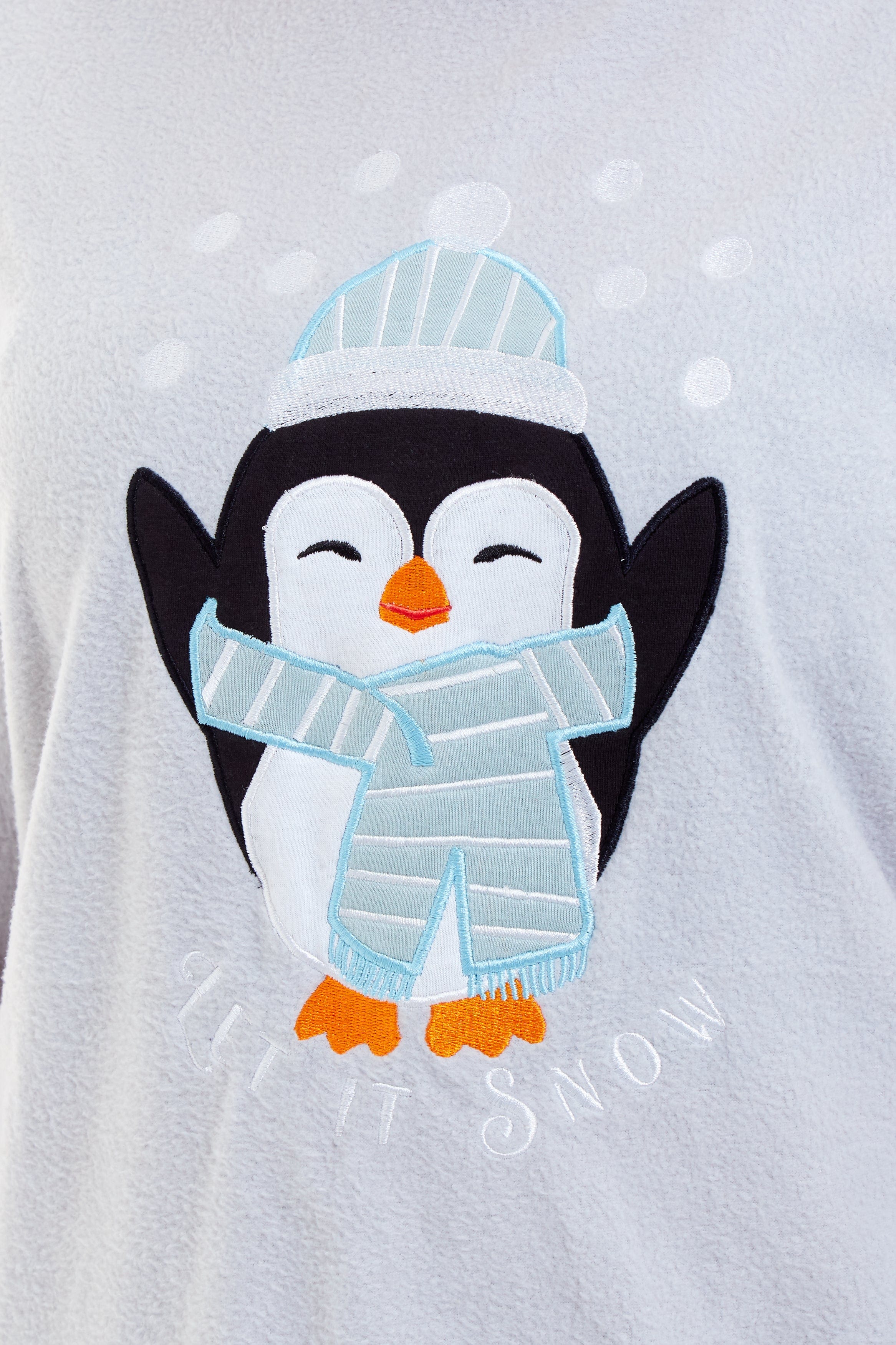 Women's Polar Fleece Penguin Pyjama Set Soft Warm Winter Lounge Wear Boutique Nightwear Ideal Christmas Gift Available in Multiple Sizes by Daisy Dreamer
