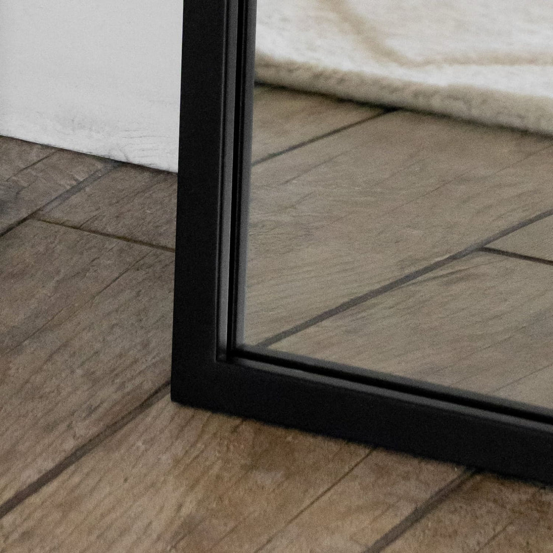 Yoko - Black Metal Gentle Arch Mirror - 120cm x 95cm