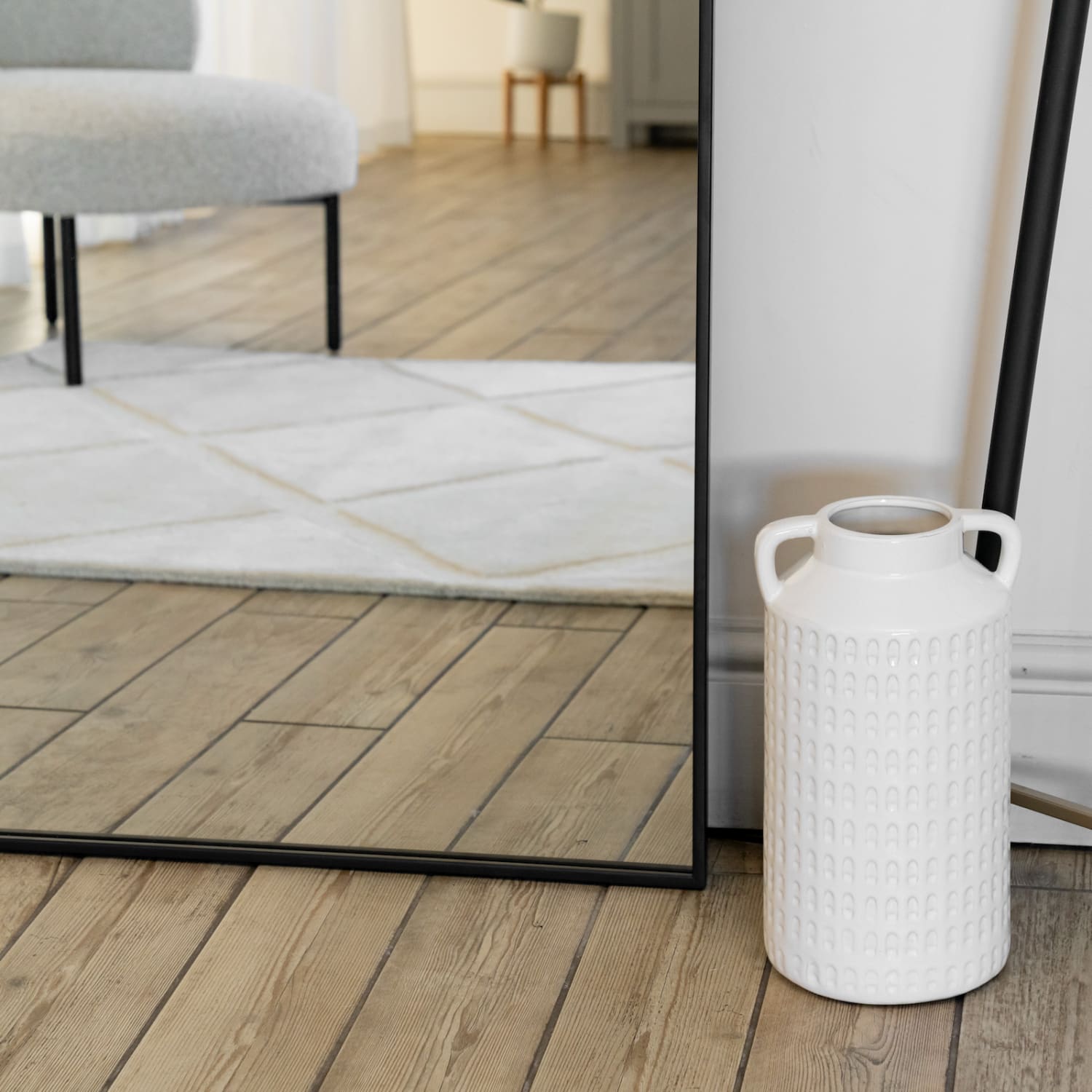 Yoko - Black Metal Gentle Arch Mirror - 180cm x 105cm