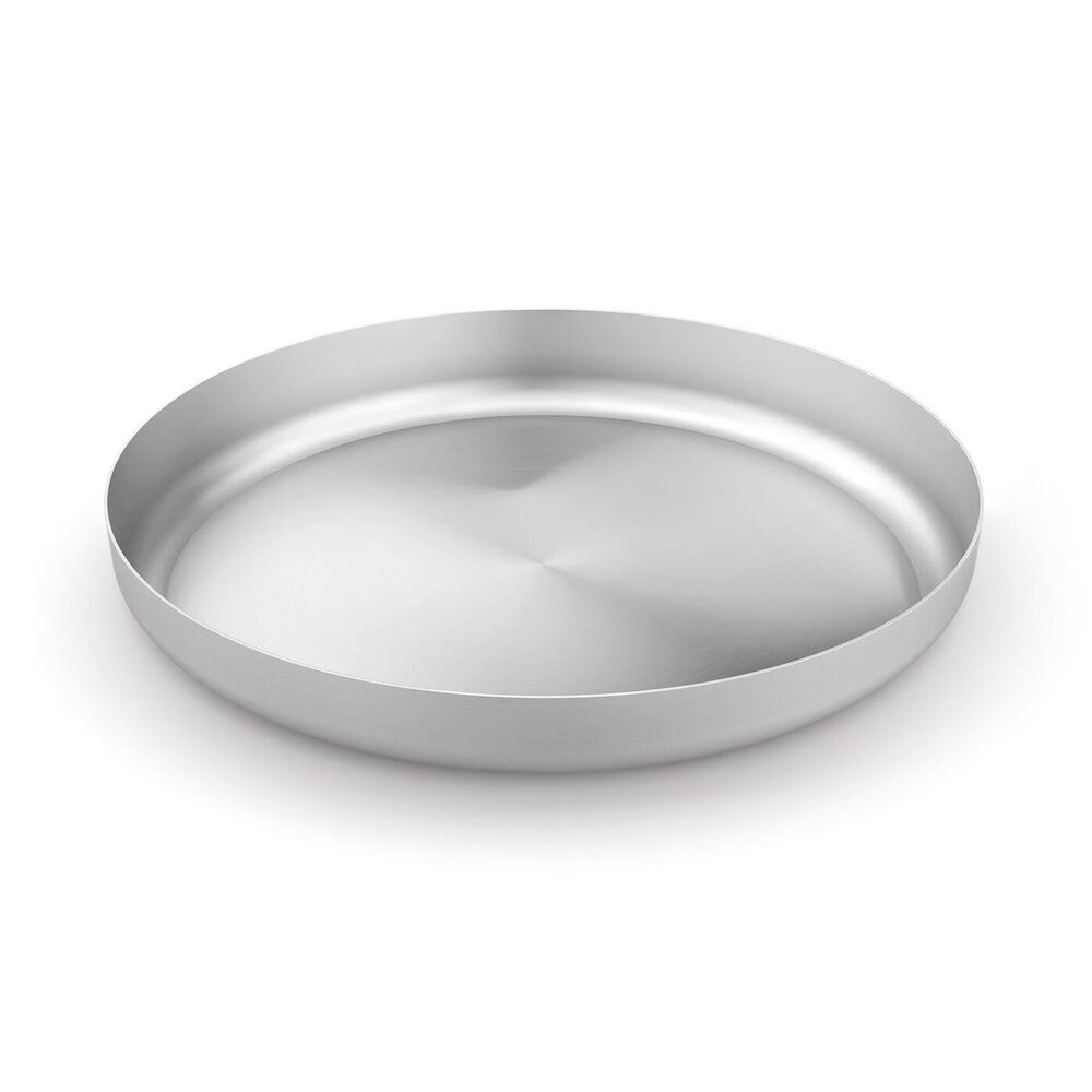 Zack Tweo Premium Brushed Steel Decorative Bowl - 30cm Diameter