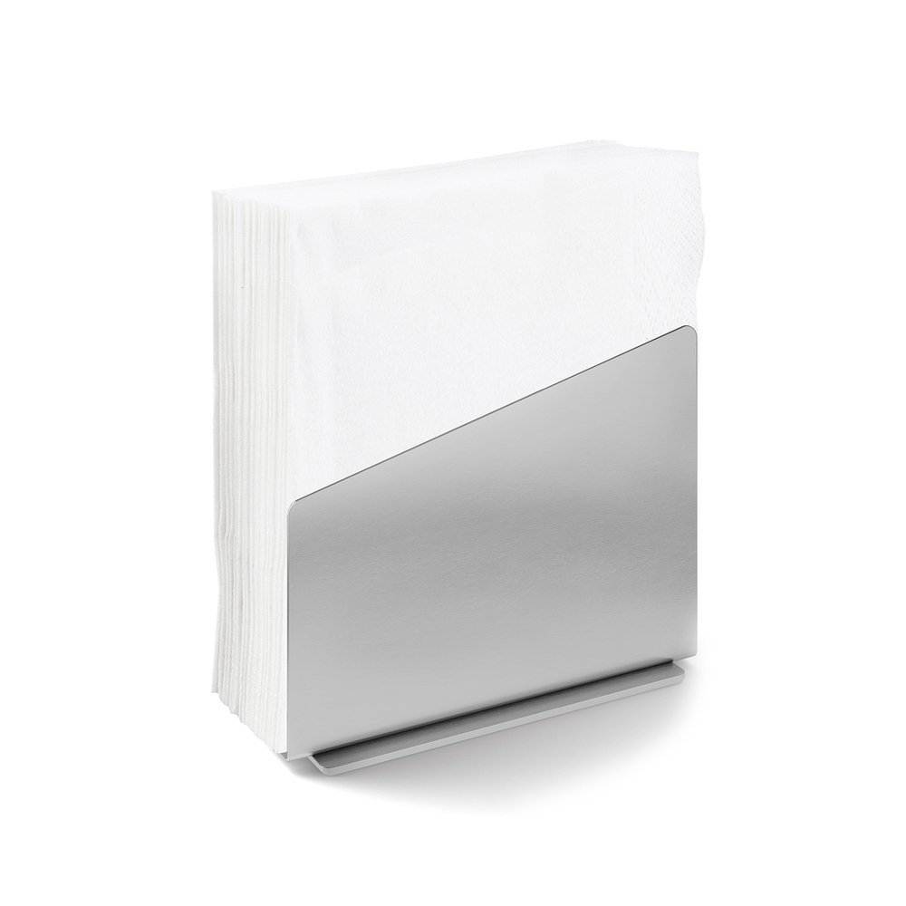 Zack Acio Brushed Stainless Steel Napkin Holder - Premium German Design