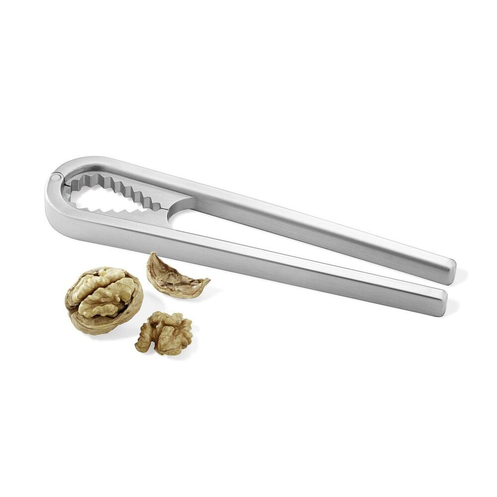 Zack Noza Brushed Stainless Steel Nut Cracker - Premium German Engineering