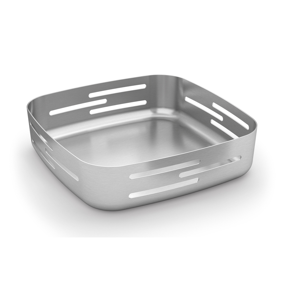 Zack Panore Premium Brushed Stainless Steel Bread Basket - German Excellence