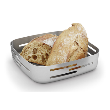 Zack Panore Premium Brushed Stainless Steel Bread Basket - German Excellence
